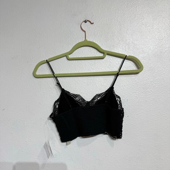 Free People Intimately Black Mariana Cotton Bralette Sz XS NWT - Picture 11 of 14
